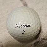 Titleist 2 White Golf Ball Premium Single For Practice And Play. Fixed Price $5.00.