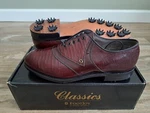 New Rare Exotics Footjoy Classics Mens Golf Shoes 57398 Cord Tegu Lizard 9.5C. Fixed Price $849.99.