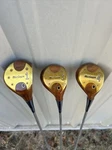 Macgregor Tourney W25MT Persimmon Driver & 1,3,4 Nice Set Rh Stiff Flex. Fixed Price $200.00.
