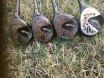Wilson Strata-bloc 36030 Golf Clubs Set 1,2,3,4 Woods R-flex Steel Rh. Fixed Price $54.99.