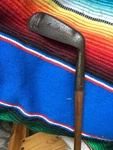 Antique Hickory Wood Shafted Wilson Carolina Approaching Cleek Golf Club. Fixed Price $25.00.