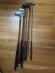 Antique Vintage Hickory Shaft Irons Putter Braid Mills Scotland. Fixed Price $299.99.