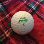 Rare Vintage Ping Zing Karsten Logo Golf Ball-green Craft Zavichas School. Fixed Price $18.00.