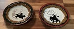 Sonoma Happy Trails Western Cowboy Hat Salad Plates Set Of 2. Fixed Price $19.00.