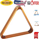 Two-tone Oak Billiard Rack Set: 8-BALL Triangle & 9-BALL Diamond For Game Rooms. Fixed Price $41.99.
