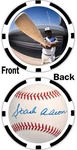 Hank Aaron - Poker Chip Golf Ball Marker ***signed***. Fixed Price $13.89.