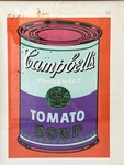 Andy Warhol Poster: Colored Campbell's Soup Can, 1965. Fixed Price $500.00.