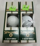 Lot Of 2 Vintage Spalding Kro-flite Golf Balls Sleeves White. Fixed Price $9.00.