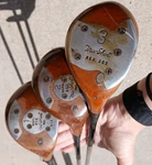 Vintage Tru-shot Persimmon Wood Set 1 2 Golf Clubs Rh Model 300. Fixed Price $99.99.