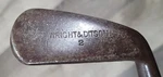 Antique Vintage Wright & Ditson 2 Smooth Face Hickory Wood Shaft Golf Club. Fixed Price $49.00.