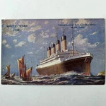 White Star Rms Olympic Ocean Ship Walter Thomas Postcard Unposted. Fixed Price $29.99.