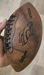 Wilson Nfl Throwback Football Denver Broncos Logo Brown Composite Leather 9". Fixed Price $27.24.