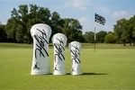 Air Jordan Flight 3D Golf Head Cover Leather White Driver, 3WOOD, Hybrid. Fixed Price $129.99.