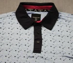 Kenneth Cole Golf Mens Blue Ball & Club Print Over Ss Polo Shirt Nwt. Fixed Price $45.33.