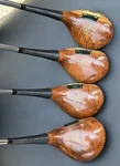 Macgregor M65W 1,3,4,5, Eye-o-magic Tourney Oil Hardened Persimmon Woods. Fixed Price $148.50.