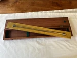 LARGE30 Quality Wood Cased Rolling Parallel Rule By Elliott Bros C1875. Fixed Price $325.00.