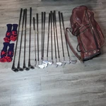 Vintage Stan Leonard Fulcrum Balanced Golf Club Set Irons Woods + Bag Read Pleas. Fixed Price $142.45.