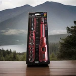 20 Piece Impact Spinner Driver Set Sae & Metric Sockets Powerbuilt A1. Fixed Price $19.60.