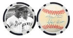 Hank Aaron / Willie Mays - Poker Chip Golf Ball Marker ***signed***. Fixed Price $13.89.