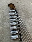 Macgregor Jack Nicklaus Century 706 Complete Blade Iron Set 2-9 + Persimmon Wood. Fixed Price $79.00.