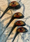 Vintage Tommy Armour SS2W Persimmon Wood Set 1-4 Golf Clubs. Fixed Price $294.95.