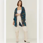 Ariat Ella Kimono Open 3/4 Sleeve Western/aztec Pattern Size L/xl. Fixed Price $30.00.