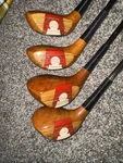Vintage Macgregor Golf Clubs Tommy Armour Super Tourney Persimmon 2, 3,4,5 Woods. Fixed Price $99.83.