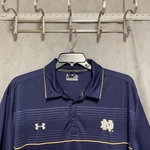 Under Armour Polo Shirt Men 3XL Blue Notre Dame Golf Loose Heatgear Performance. Fixed Price $28.64.