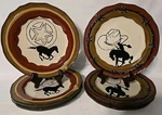 Sonoma Happy Trails 8 " Horse Theme Side Plate Of 6. Fixed Price $30.00.