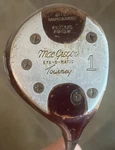 1952 Macgregor Tourney Eye Matic M85W Persimmon Driver Steel C-flex Rh. Fixed Price $159.00.