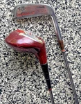 Vintage Wilson Cary Middlecoff Golf Clubs Set Cherry Wood Driver & K-28 Iron. Fixed Price $44.99.