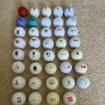 Golf Balls, Various Logos, Including Ping Eye 2. Fixed Price $200.00.