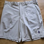 Cutter & Buck Golf Shorts Light Gray 36X10 Polyester Spandex Flat Front MCB00078. Fixed Price $23.52.