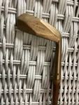Antique Hickory Wood Shaft The Spalding Gunmetal/brass Diamondback Putter Golf. Fixed Price $129.00.