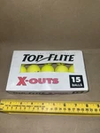 Spalding Top Flite X-outs Yellow Golf Balls Set Of 15 70937C Nos. Fixed Price $11.95.