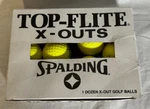 Spalding Top-flight X-outs Yellow Golf Balls Set Of 10 New Open Box. Fixed Price $7.99.