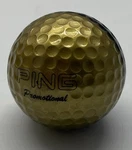 Vintage Ping Promotional Golf Ball Rare Gold Black Two Tone Collector Split. Fixed Price $199.95.