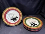 Vgc Lot Set Of 4 Sonoma Western Salad Plate Happy Trails 8.75 Horse Cowboy. Fixed Price $38.99.
