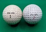 2 Vintage Golf Balls Walgreens Branded Vulcanized Po-do. Fixed Price $26.95.