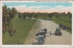 Driveway The Finnup Park Garden City Ks C1929 Postcard Antique Cars Kansas. Fixed Price $11.95.