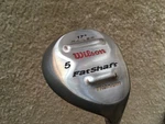 Wilson Fat Shaft Titanium 17 Railer 5 Wood Regular Flex Graphite + Hc. Fixed Price $29.99.