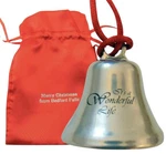 It's Wonderful Life Christmas Ornament Bell Ribbon Gift 2 Inch, Grey. Fixed Price $21.50.