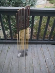 9-CLUB Set Antique Hickory Faux Wood Shaft Wilson Ryder Cup Irons. Fixed Price $229.89.