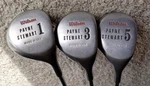 Rare Vintage Wilson Golf Payne Stewart Model Rh Metal Woods Set (driver, 3W, 5W). Fixed Price $49.99.