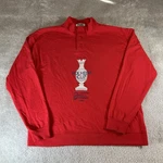Vintage Ping Solheim Cup Red Long Sleeve Europe Usa Made Shirt Mens Xl Golf Club. Fixed Price $34.99.