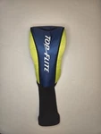 Top Flight Fairway Wood 3 Golf Club Head Cover Blue Yellow W/ Sock Sleeve. Fixed Price $10.95.