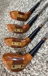 4 Vintage 50-60S Palmer Rh Persimmon Wood Golf Club Set Reg Swing Weight Model. Fixed Price $149.99.