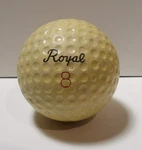 Vintage Royal Script Logo #8 Dimple Golf Ball R-01365. Fixed Price $125.00.