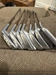 Wilson Leo Diegel R-7000 Iron Set Rh Vintage Leather Grip Maddie Spade Niblick. Fixed Price $99.00.