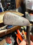 Antique Accurate Mashie 5 Golf Club Hickory Shaft Hand Forged 38". Fixed Price $40.00.